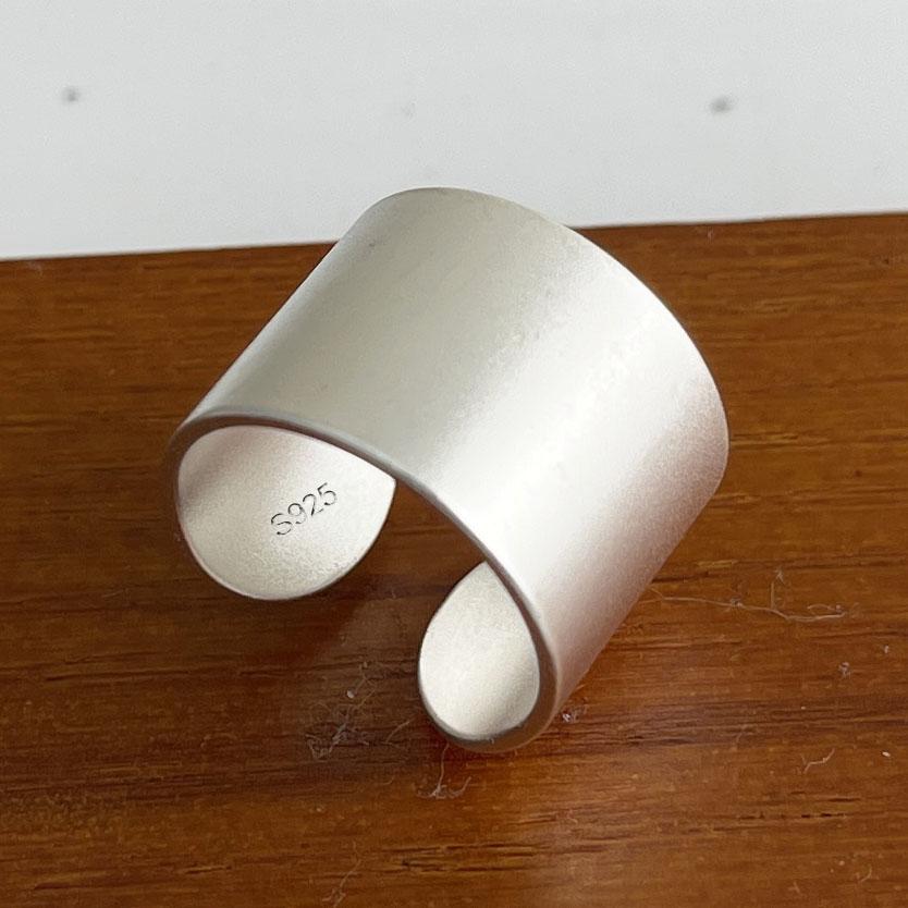 Pierścionki ze srebra 925 dla kobiet Geometryczna Delikatna Biżuteria Palec Regulowany Szeroki Błyszczący Pierścionek Na Imprezę Prezent Urodzinowy