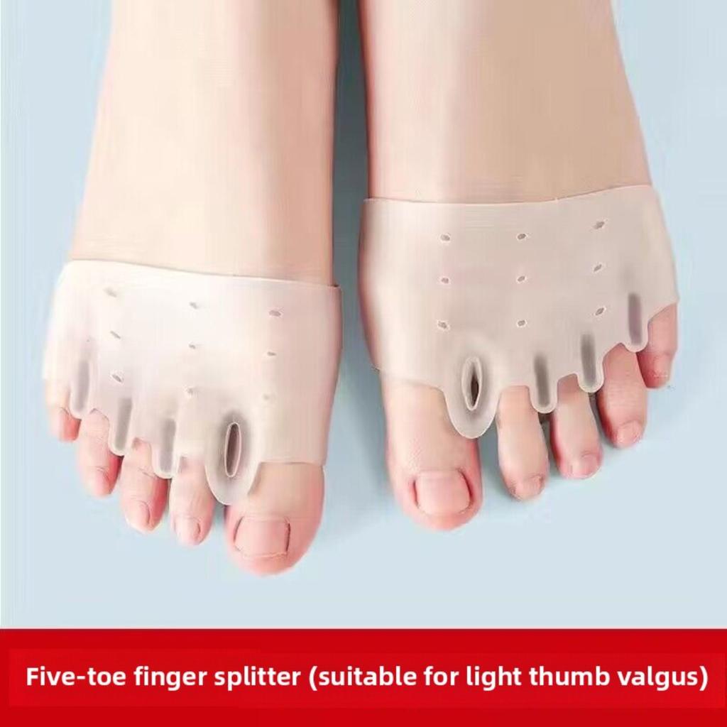 1Pairs Toe Separator Made of Silica Gel with Bunion Brace-Comfortable Foot Alignment Tool To Enhance Fitness Training Effect