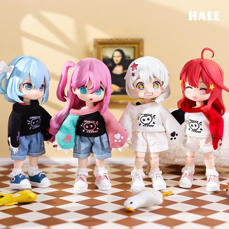 Roupas OB11 Roupas OB11 Animal top Manga longa tamanho grande Jaqueta Decoração de Roupas Molly, Corpo GSC, Roupas de Boneca BJD 1/12 Brinquedo Roupa