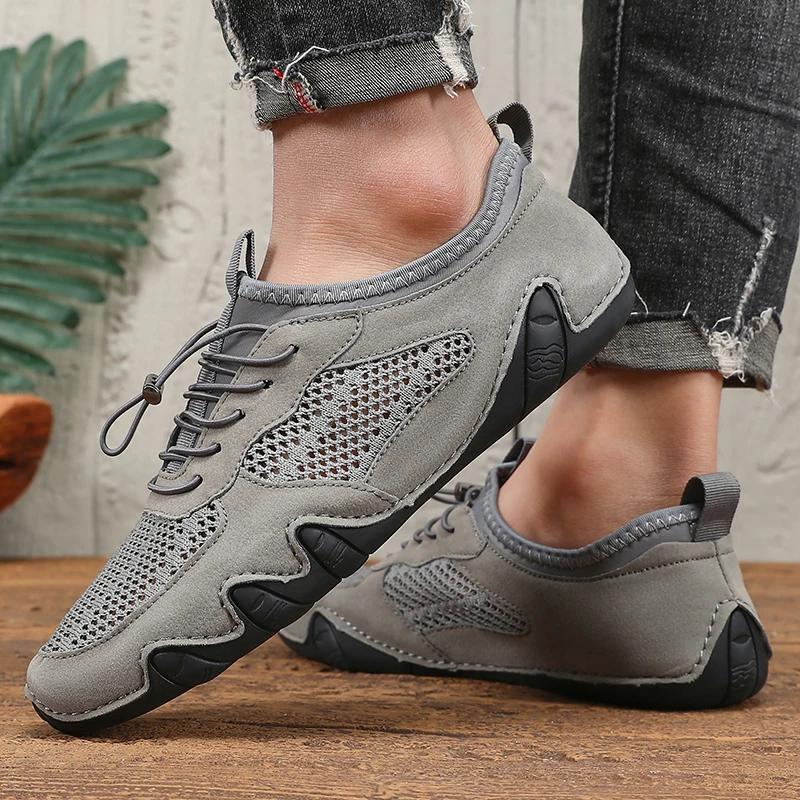 Fashion Hot Selling 2025 Men's Mesh Sports Shoes Cushion Shock Absorption Breathable Running Sports Shoes Best-selling Fitness Shoes