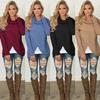 2026 Autumn-Winter Women's Long Sleeve Irregular Knit Sweater - European & American Trend