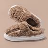 Winter new cotton slippers indoor home thick bottom non-slip warm couple wear plush cotton drag