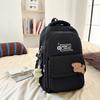 Schoolbag new casual large-capacity backpack, junior high school college student schoolbag ins high value, simple and lightweight backpack