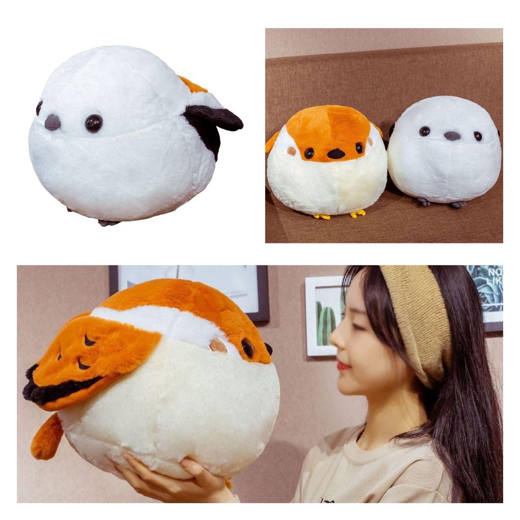 Cute And Cuddly Japanese Silver Throat Sparrow Plush Toy Doll