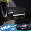 For KIA EV6 2026 2026 Trim Cover Side Mirror Molding 1 Pair ABS Black Cap Carbon Fiber Style Durable Easy To Install