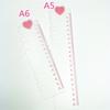 5 Pezzi Segnalibri Multifunzione in Plastica Righello a 6 Fori Preforato Righello per Raccoglitore Divisori di Pagina Per Quaderno Ricaricabile
