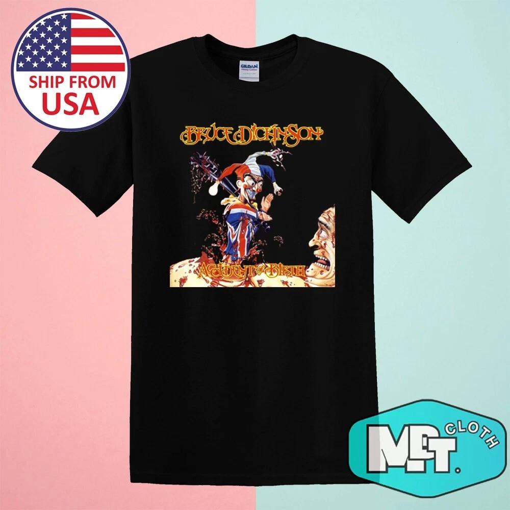 BRUCE DICKINSON ACCIDENT AT BIRTH Men s Black Size S-5XL 2XL