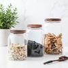 Versiegelbares Glasaufbewahrungsglas für getrocknete Mandarinenschalen, Körner und Müsli
