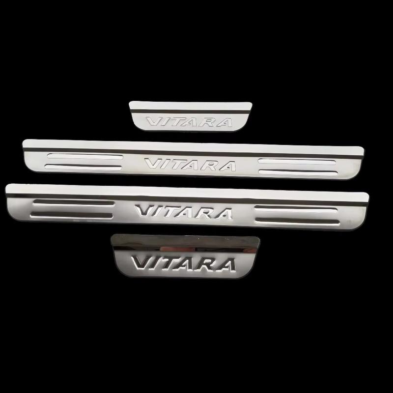 Door Sill Plate Protector For Suzuki Vitara 2015 2017 2018   Car Accessories Original Auto Threshold Pedal Trim Stickers