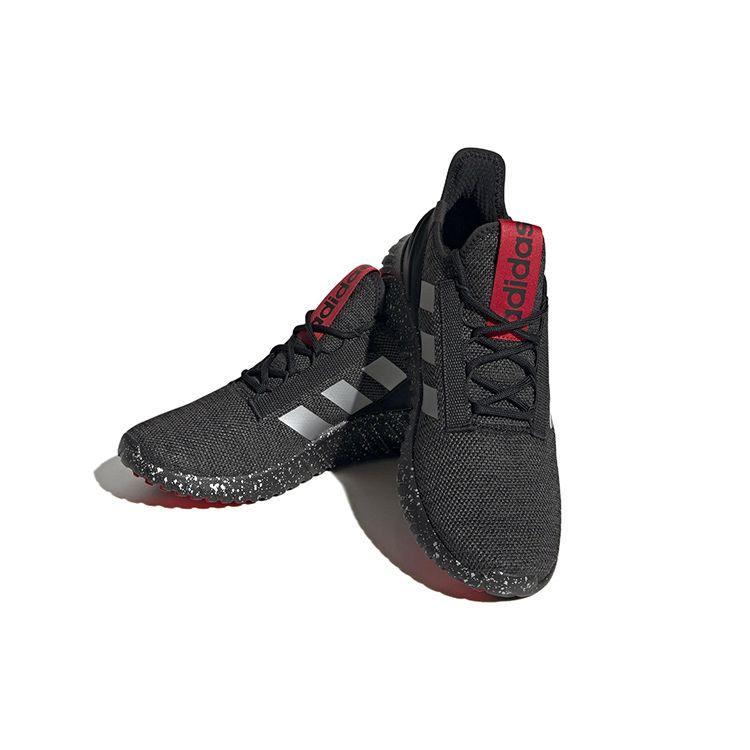 Adidas Neo Kaptir 2.0 Comfortable Fashionable Fabric Non-Slip Wear-Resistant Lightweight Low-Top Running Shoes Men Sneakers Black Red HR0344