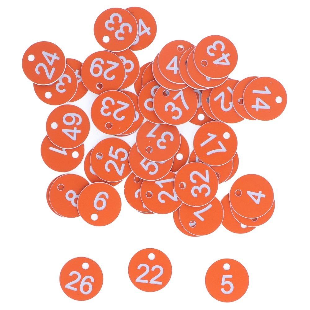 50Pcs Round Shape Beehive Markers Numbered 1-50 Apiary Labels Breeding Mark Labels Apiary Use