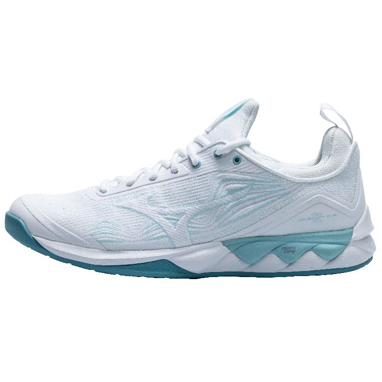 Mizuno Wave Luminous 2 Shock Absorption Non-Slip Durable Breathable Low-Top Volleyball Shoes Unisex Sneakers White Blue V1GA212066