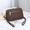 Top Grain Cowhide Small Square Bag for Women 2026 Crossbody Shoulder Handheld Bag, Leather Lightweight Casual Phe Purse Wallet