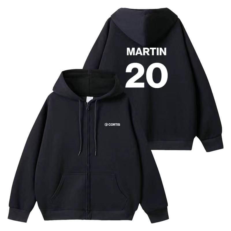 Толстовки Cortis Пальто K-pop звезда ЦВЕТ ВНЕ ЛИНИЙ сценический костюм Martin-L чёрный