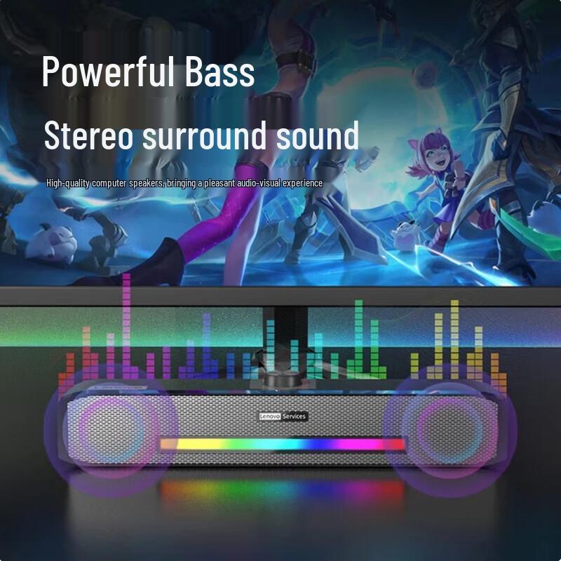 Lenovo LaiKu B02 USB Wired Desktop Speaker CN Plug (adapter Included)