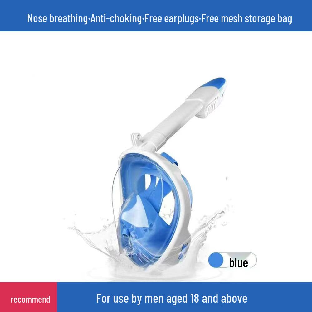 First Gen Anti-Fog Silicone Diving Mask for Adults & Kids - Full Dry Snorkeling & Swimming Equipment