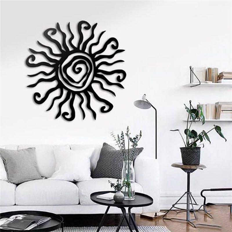 ABUL-Sun God Metal Wall Art Indoor/Outdoor Decor -12.2In Coral Rust Proof Wall Decor For Bedroom,Garden,Patio And Farmhouse