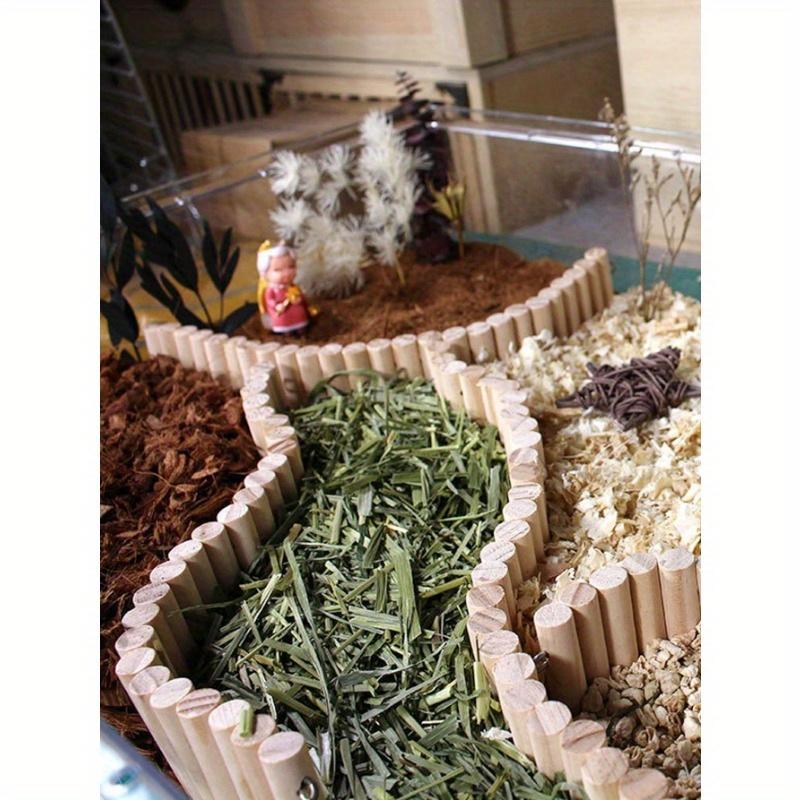 1pc Wooden Hamster Ladder Bridge - Flexible Pet Climbing Suspension for Small Animals, Durable Natural Wood Design, Ideal for Cage Enrichment