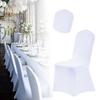 12pcs Elastic Chair Covers Foldable All-Inclusive Chair Seat Protector Decorative Chair Sleeve for Hotel Wedding Banquet