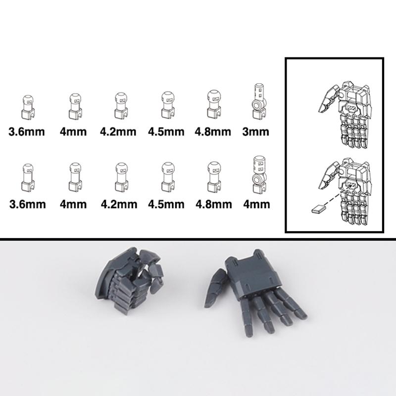 1 Pair Action Figures Building Claw Diy Accessories Movable Hand Set 3.0 Mg 1/100 1/144 Astray Red Frame Sazabi Ver.Ka Model