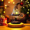 Creative Witch Hat USB Powered Table Lamp Handcrafted Halloween Decors Creative Wizard Hat Nightlight For Gift Giving