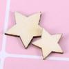 100Pcs Natural Wood Pentagram Wooden Pieces Smooth Surface Mixed Size 10Mm 12Mm 15Mm 20Mm DIY Craft Embellishments Wedding