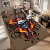 "Flaming Skull Tattoo Design Sticker Decal"Office Mat Home Decor Office Desk Chair Carpet for Office Ph68