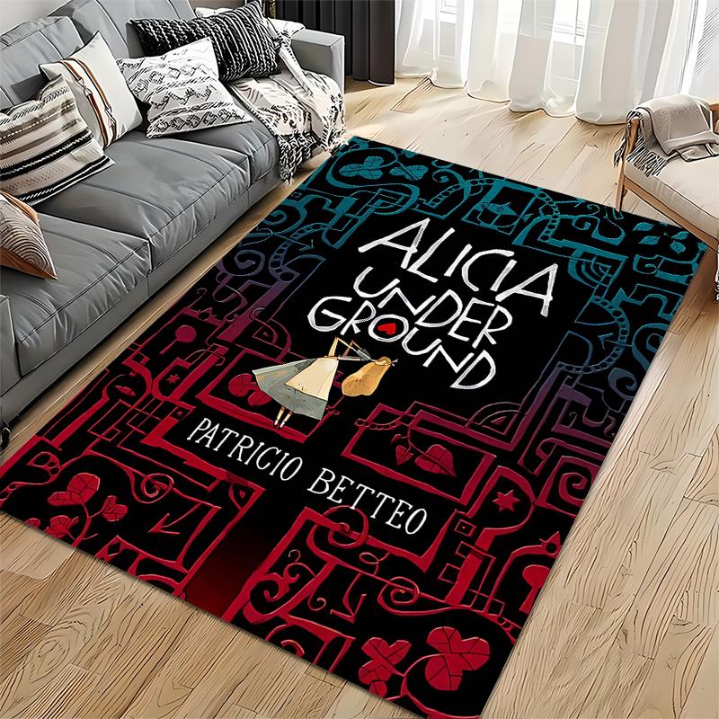 "Alicia Underground Themed Carpet with Artistic Design for Home Decor" Suitable for use as an anti-slip for living room bedroom sofas