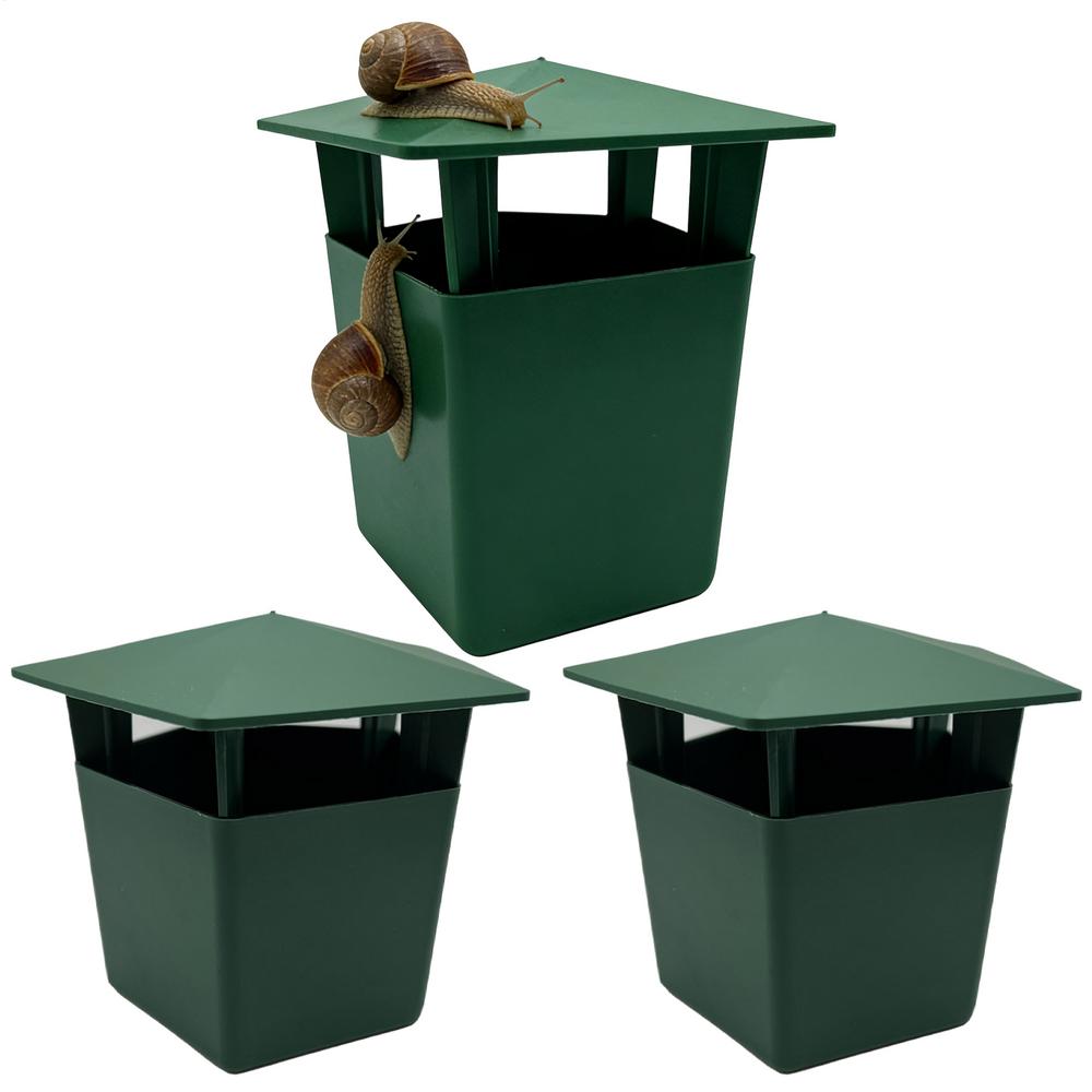 Snail Trap Reusable Portable Easy To Use Beer Bait Snail Trapper Slug House for Yard Farm Patio Lawn Aquarium Fish Tank