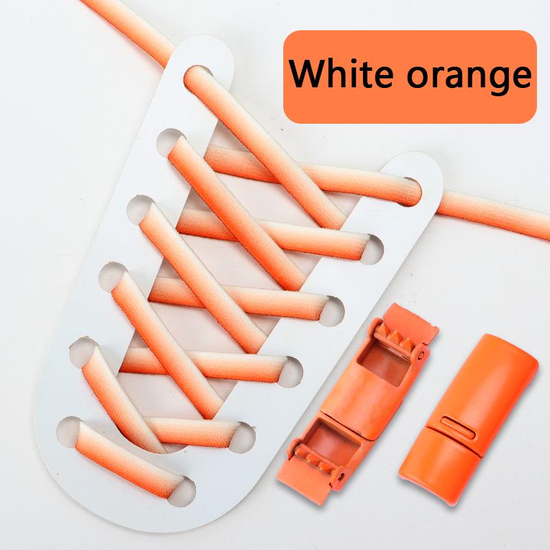 Magnetic Lock Shoelaces Without Ties Shoelace Flat Elastic Gradient Colorful Laces Sneakers for Kids Adult No Tie Shoe Laces