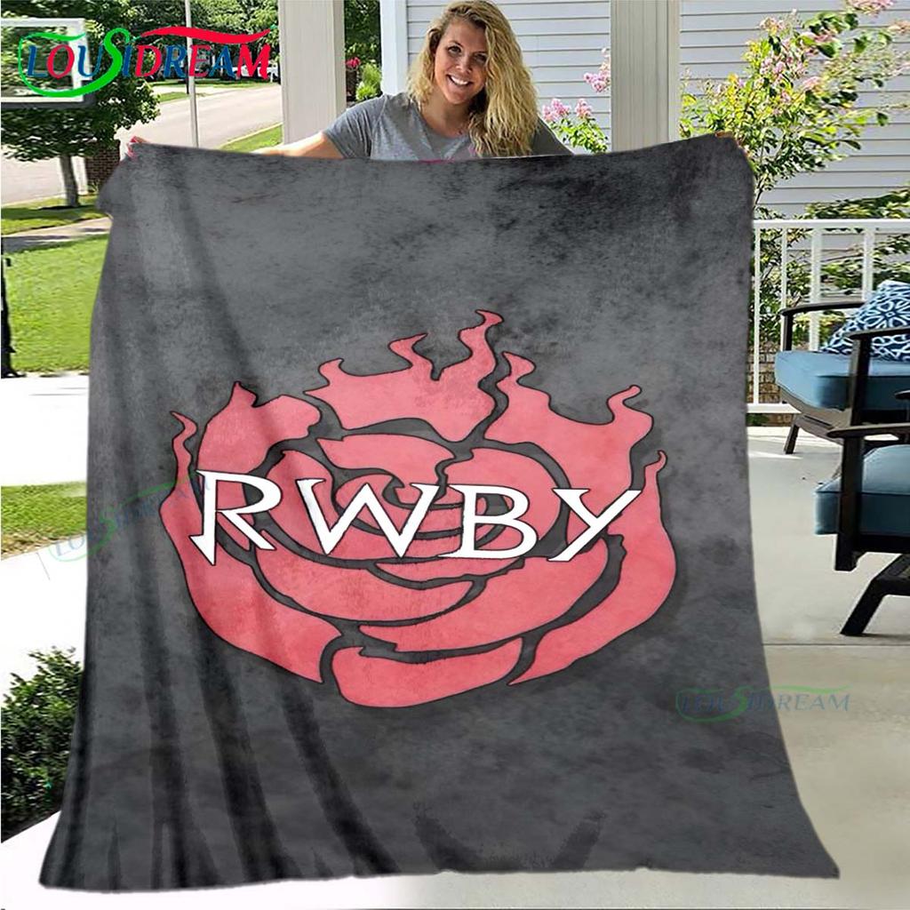 3D Fashion Cartoon R-RWBY Four Seasons Blanket Sofa Cover Travel Bed Plush Blanket Travel Office Break Blanket Gift
