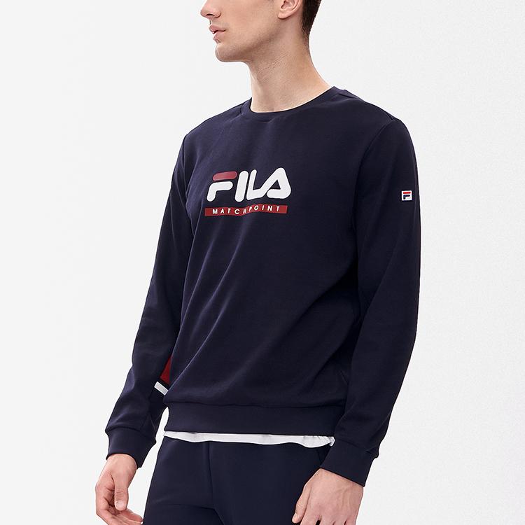 New FILA Athletics Sweatshirt Men's Royal Blue A11M233202FNV