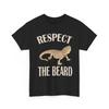 Bearded Dragon T Shirt, Respect the Beard Reptiles Lovers Women Men Shirt