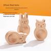 Little Rabbit Ornament Aromatherapy Diffuser: Woody Essential Oil Scent Sticks for Bedroom and Wardrobe.