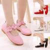 Children Kid Baby Girls Solid Flower Student Single Soft Dance Princess Shoes