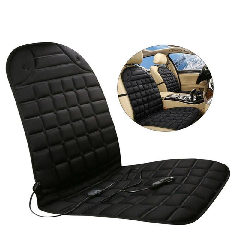 1PC Car Heated Seat Covers, 12V 2 Temperatures Settings Heated Seat Cushion Durable Black