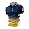 Men's Football Polo Shirt Classic Fit Short Sleeve Collar Button Placket Lightweight Breathable Sportswear for Casual Outdoor Activities