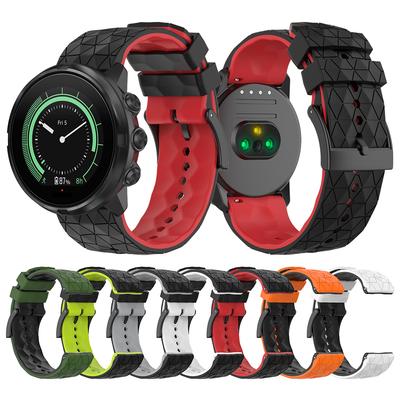 Cinturino Sportivo in Silicone da 24mm per Orologio Suunto 9 7 D5/Suunto Spartan Sport/Wrist HR/Baro - Accessori di Ricambio Braccialetto