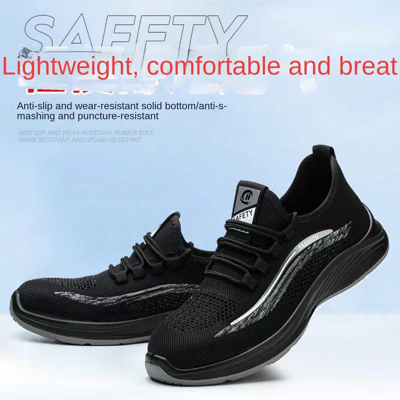 

Рабочая обувь с защитой от ударов и проколов, с твердой подошвой, дезодорирующая, легкая и износостойкая 46