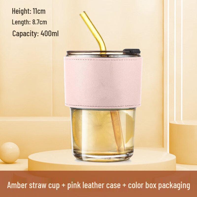 Shangqi Bamboo Joint Glass Straw Cup Set
