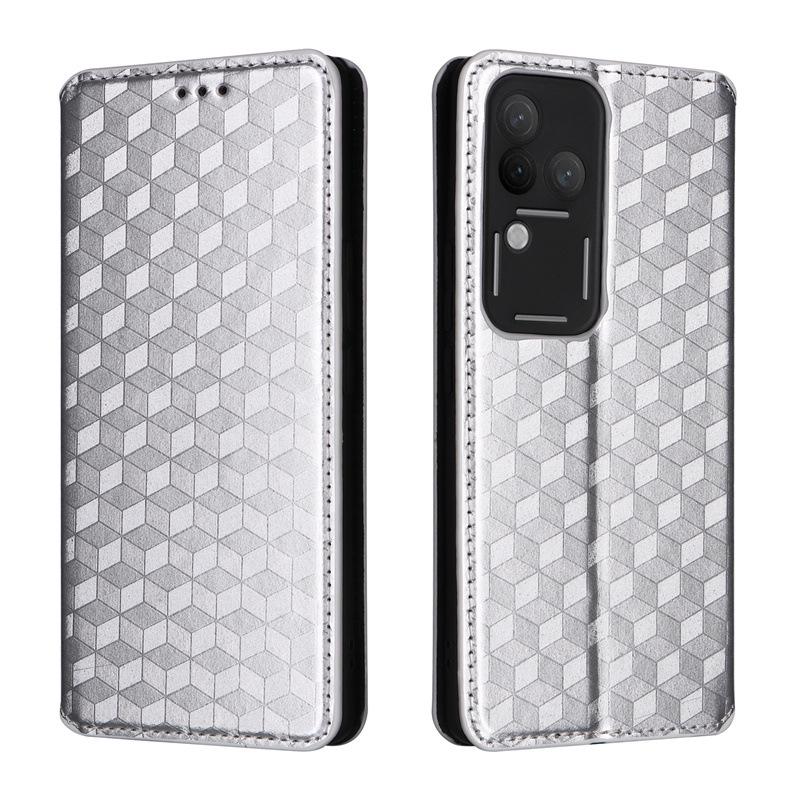 Vivo S18 Pro 5G Leather Case with Card Holder & Stand