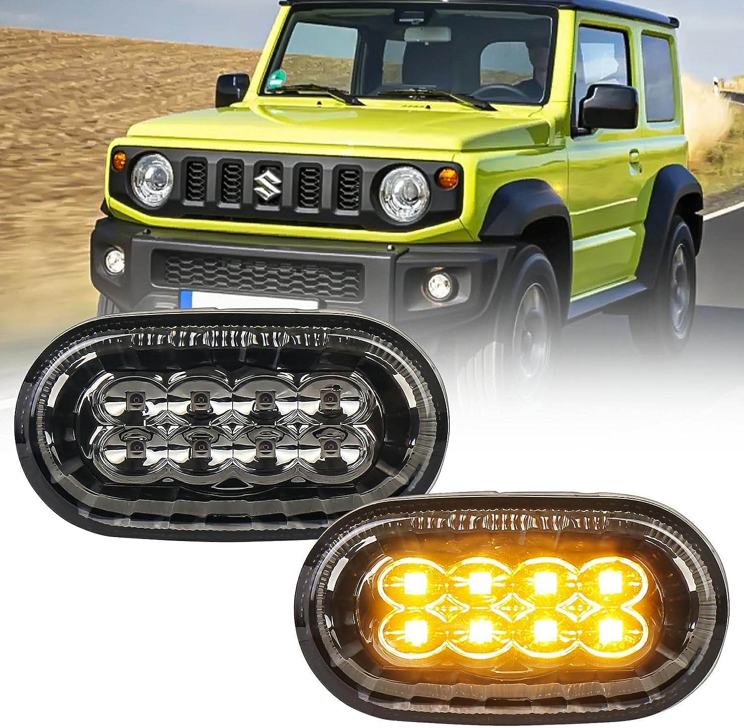

MOVOTOR Jimny JB64 JB64 Jimny Side Marker LED, For Jimny Sierra JB64W/JB74W, Amber Luminous, оранжевый