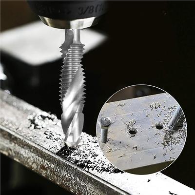 7Pcs Combination Drill and Tap Set Metric Thread HSS M3-M12 Screw Tapping Bit Tool Quick Change