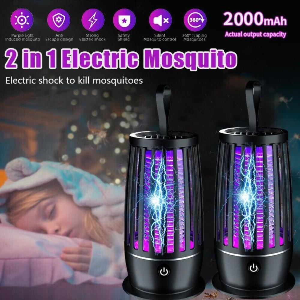 Electric Mosquito Lamp USB Charging Two-In-One Portable Mosquitoes Household Portable Outdoor Electric Shock Mosquito Killer