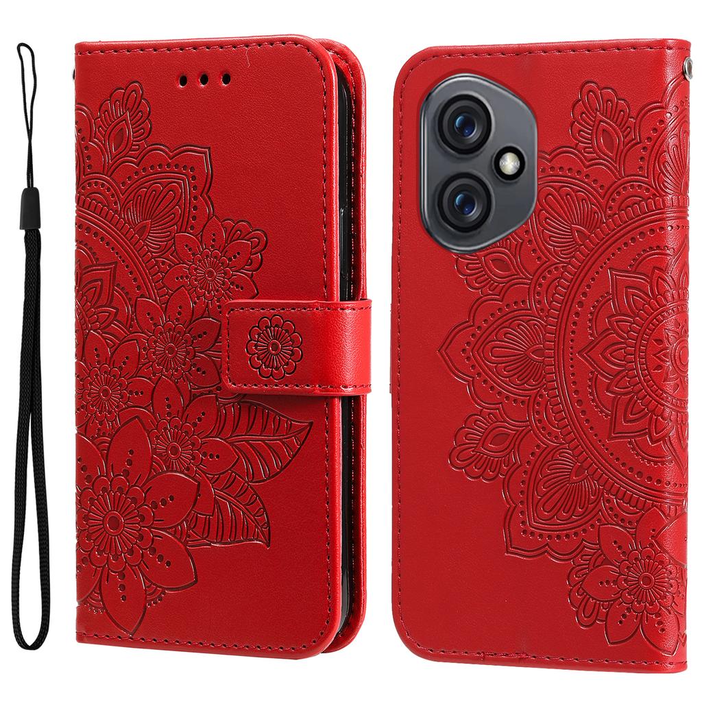 For Honor 400 5G (Global) Case Floral Pattern PU Leather Wallet Stand Phone Cover