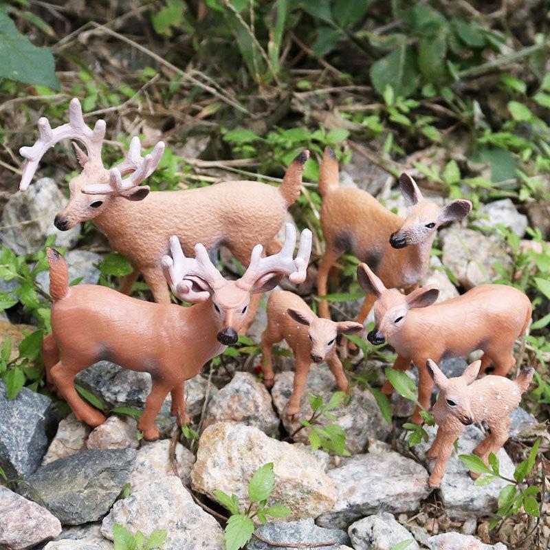 Cross-Border Christmas Wildlife Deer Model Cake Decoration Set