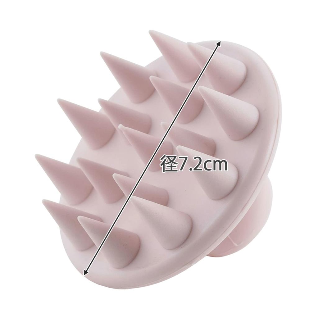Shimomura Kihan Silicone Shampoo Brush in for Men and Hair Pore Soft Head Pink 44253 [Made Japan] Women, Washing, Scalp, Massage, Material, Brush,