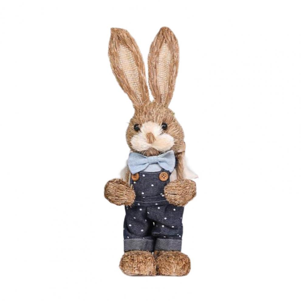 Cute Straw Rabbit Decor Home Decoration Halloween Decor for Winter Party Decor Wedding Decoration 2025 Easter Bunny