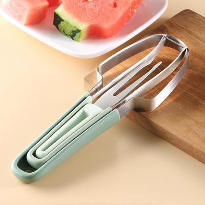 Neuer Wassermelonenschneider Slicer Werkzeuge Multifunktionale Melonenkugel Ausstecher Werkzeug zum Auslöffeln Frucht Ausstecher Werkzeug zum Auslöffeln Fruchtfleischtrenner Kreatives Fruchtmesser