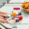 CHAHUA Disposable Transparent Plastic Soup Bowls, 500ml